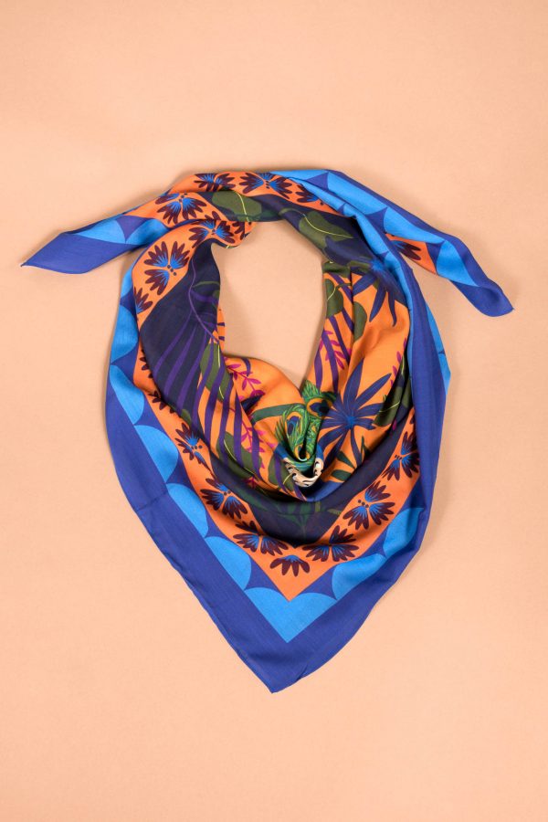 Foulard paon