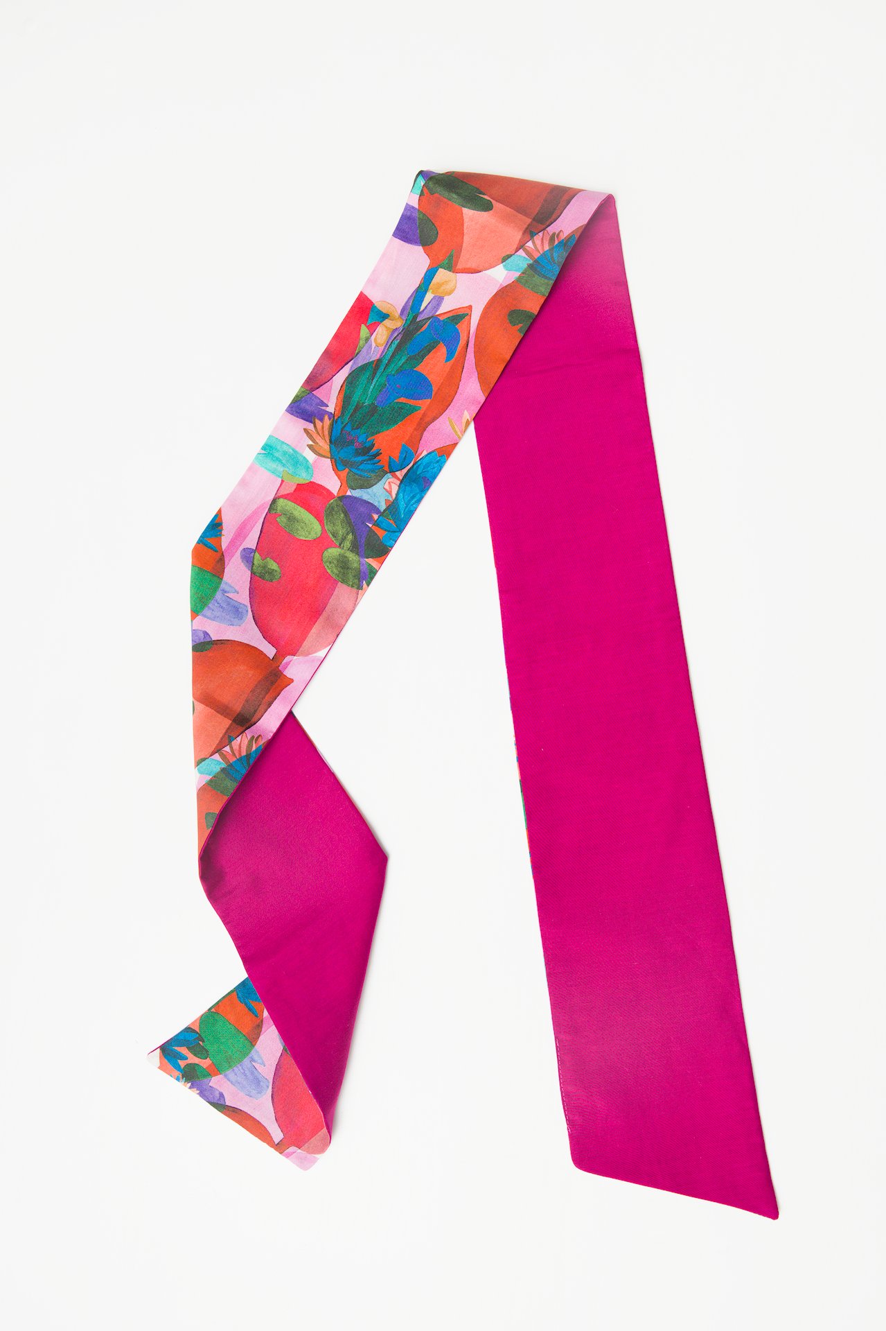Orange Pink Reversible Hairband – Image 2