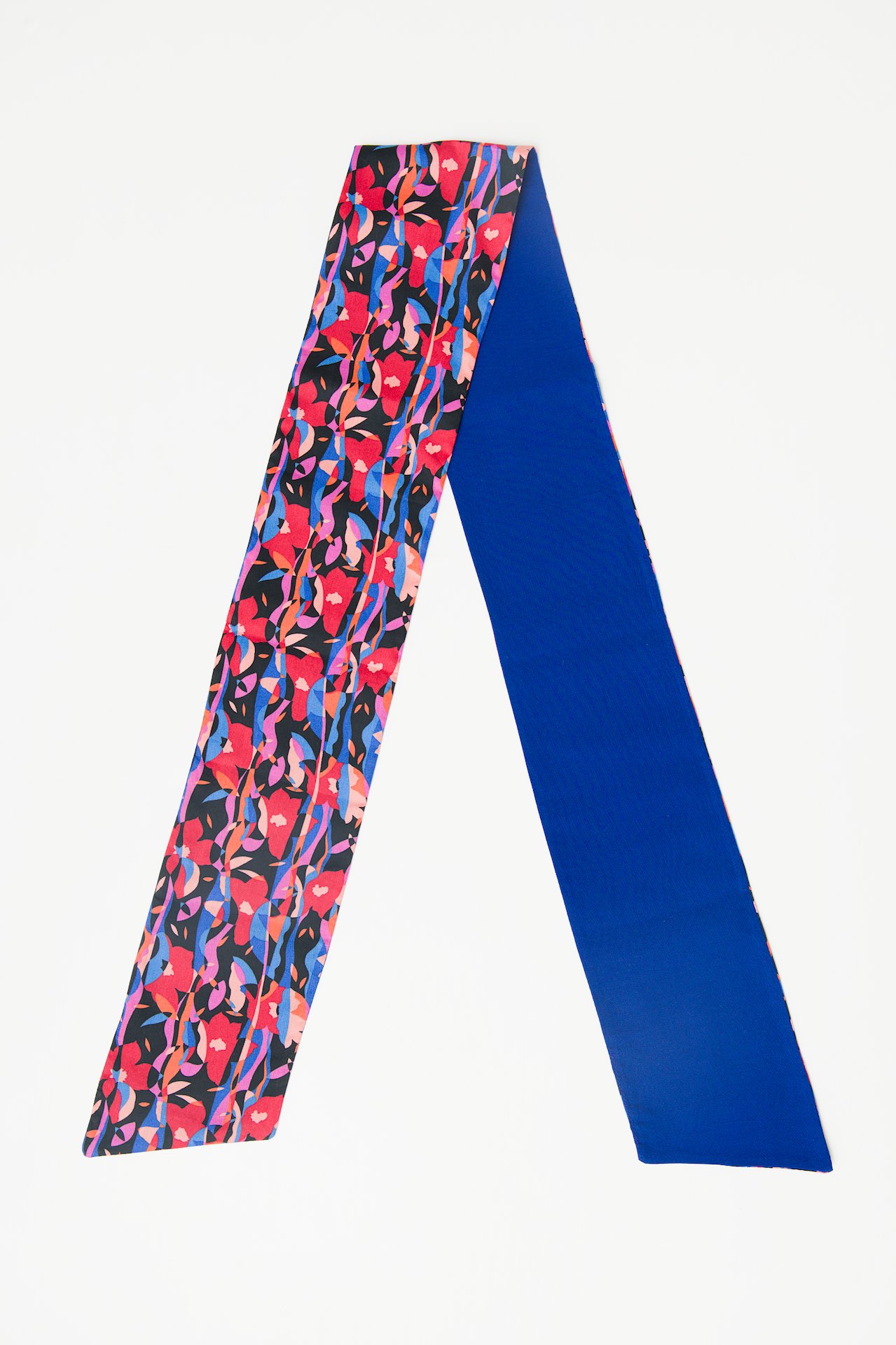 Bandeau de cheveux réversible bleu