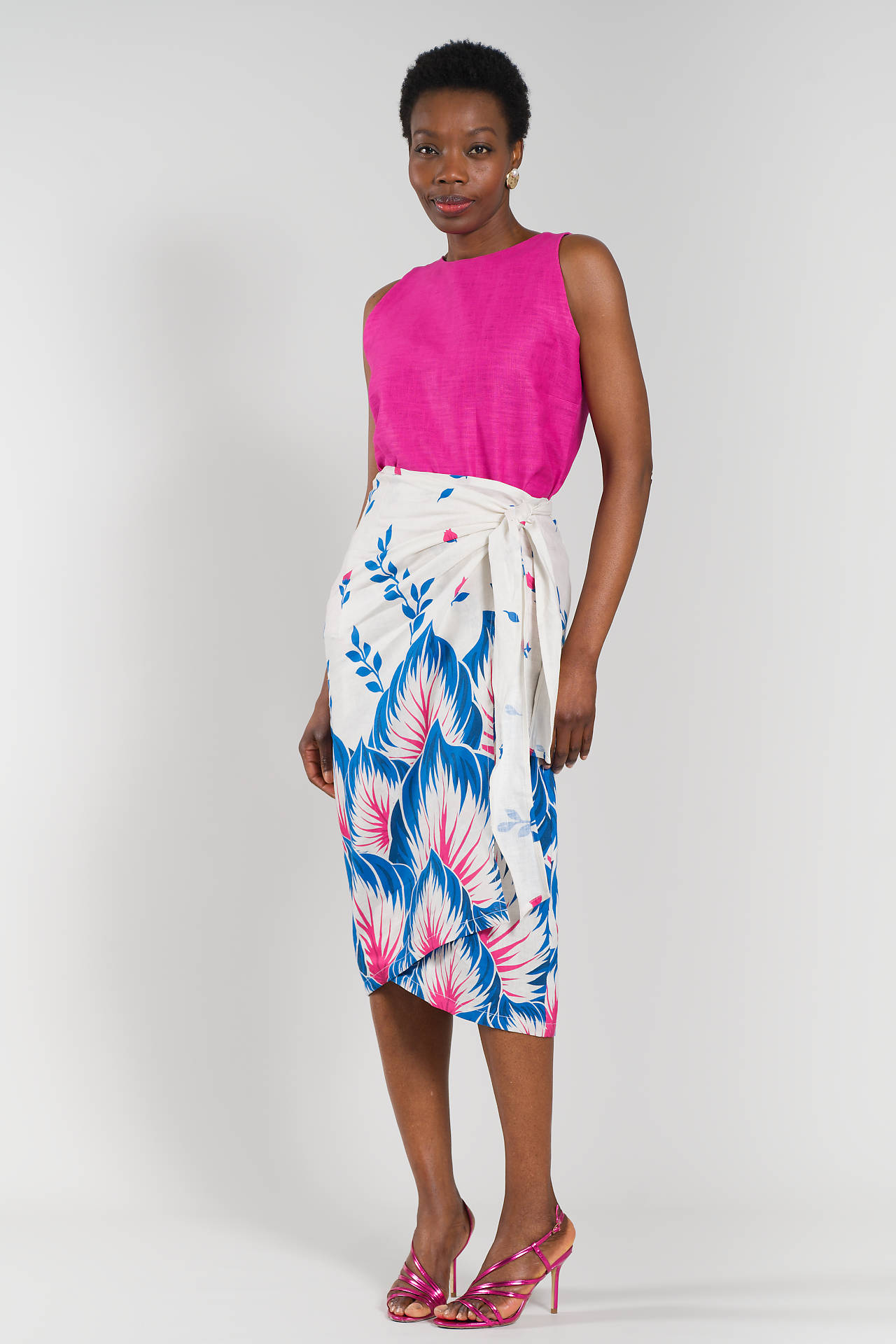 Frida linen wrap skirt – Image 4
